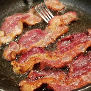 Applewood smoked bacon is to die for. Always fresh
