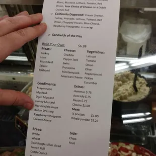 Customize you sandwich