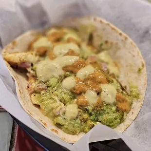 Sam I am on flour with all three of the hottest salsas.