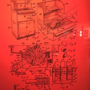 Patent application schematic of a Taco Cooking Machine.