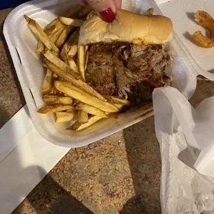 Brisket sandwich