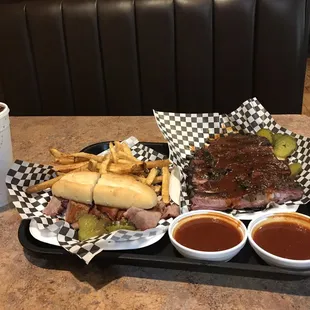 Beef Sandwich Combo and Short End Ribs