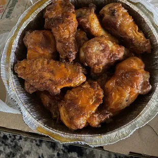 Spicy wings, well done