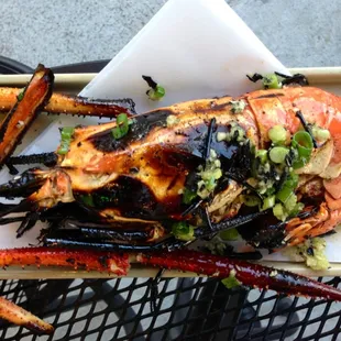 BIG grilled water prawns
