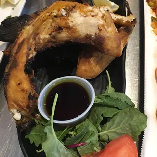 Grilled Hamachi Kama Salad