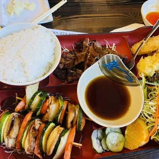 Beef &amp; Yakitori Bento