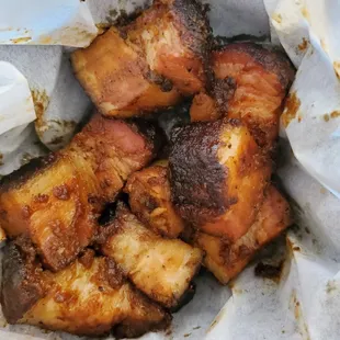 Pork belly burnt ends special