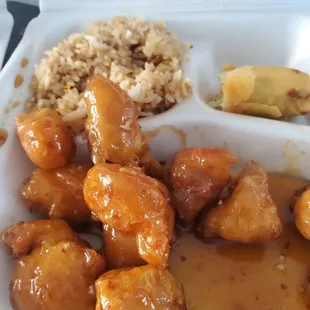 Orange chicken.