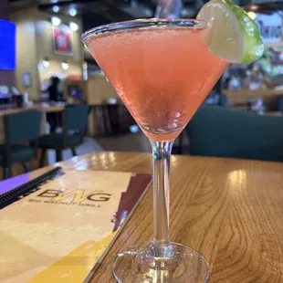 Peach cosmo - recommendation from bartender