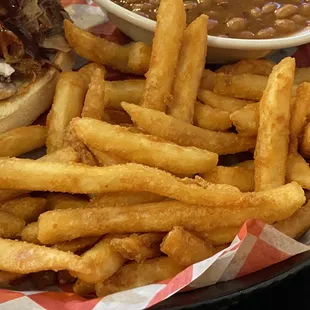 Frozen seasoned fried were okay