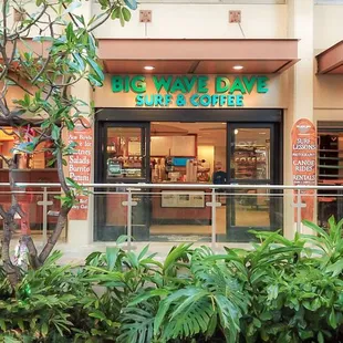 Our storefront location at Waikiki Beach Walk
Big Wave Dave Surf &amp; Coffee