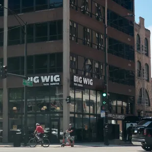 Corner storefront