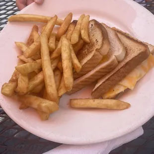 Kids grilled cheese one Texas toast