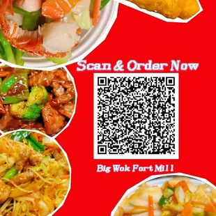 a variety of asian food items