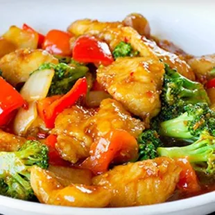 Chicken w. Garlic Sauce (Spicy)