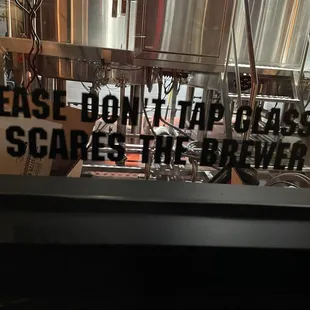 Please don't tap on the glass...