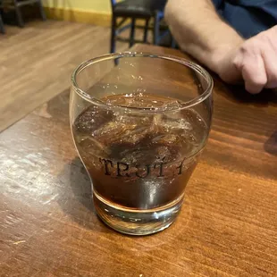 Pizza and old fashioned