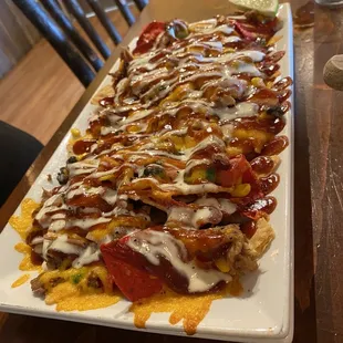 Pulled pork nachos