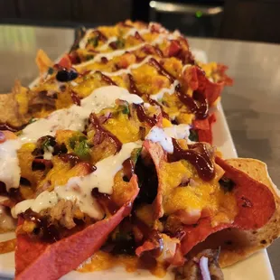 Pulled pork nachos