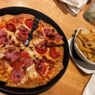 pizza, food