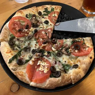 Gatherer artisan pie. Awesome greens and crust!