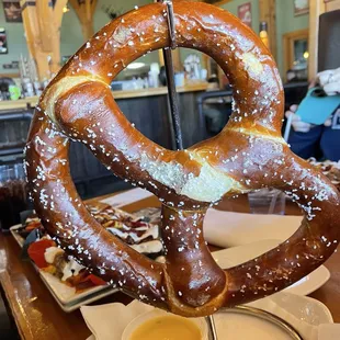 Bavarian pretzel and beer cheese