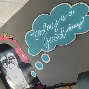 very nicely appointed inside. all very positive messages