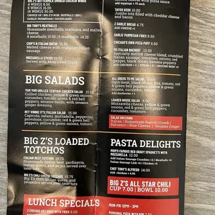 Menu as of 02-28-24