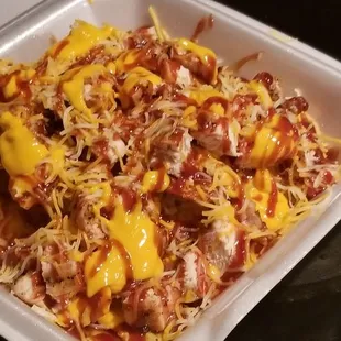 Loaded Chicken Nachos  big enough to share or not