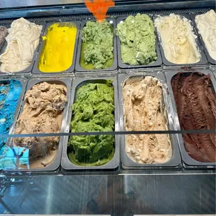 different flavors of ice cream