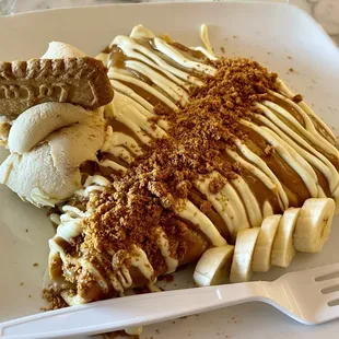 Cookie Butter &amp; Banana Crepe 12/21/24 It's SO good!!