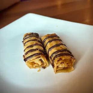 Chocolate Hazelnut Baklava Fingers - so good!!