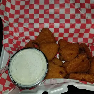 Mac N Cheese Wedges... May not look like much but so so worth it!