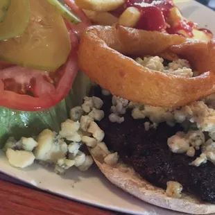 Black and blue burger. Made to perfection.