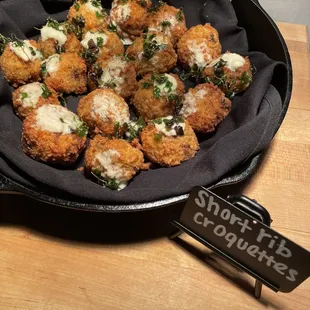 Short rib croquettes