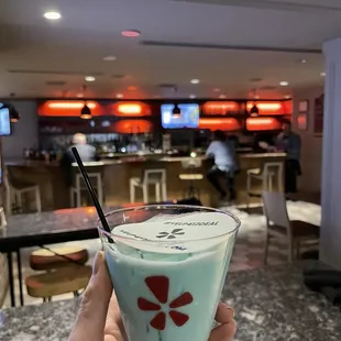 Cocktail by the bar