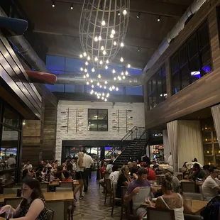 Inside the restaurant