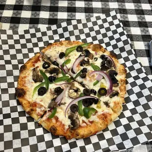 Veggie personal pizza