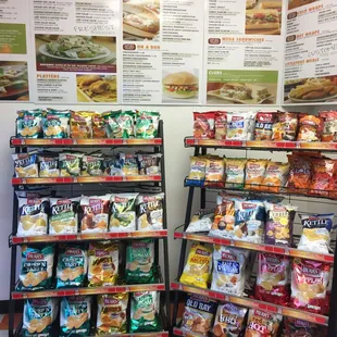 a variety of food items