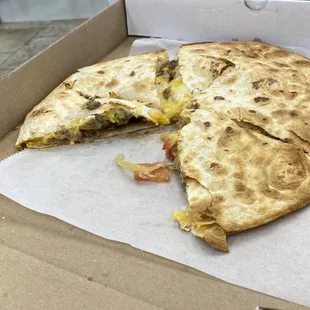 Cheesesteak quesadilla