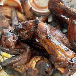 Smoked chicken wings Friday only $16 for 6 or 7 large wings