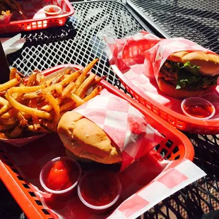 Burgers and fries all day