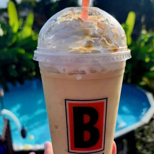 24oz caramel apple, frozen