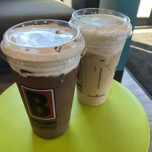 Avalanche cold brew and an Enlightened Chai!