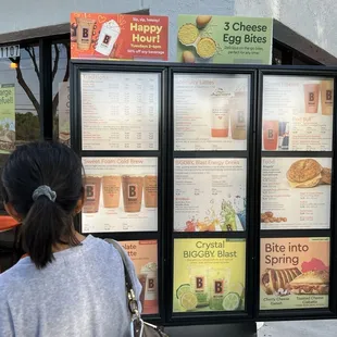 This is actually the view for the drive thru customers.