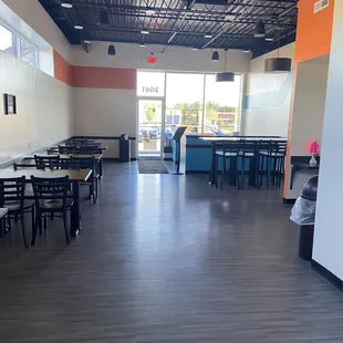 Plenty of tables for gatherings and groups. Handicap accessible.