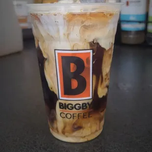 Iced coffee with cream!