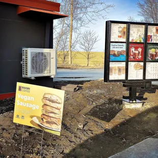 Menu board ... vegan friendly