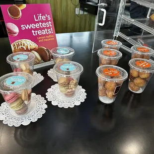 a display of sweet treats