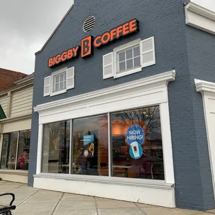 the outside of the building